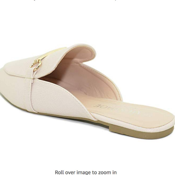 Point Toe Buckle Mule Shoes Backless Slip-on Loafe - Picture 5 of 8